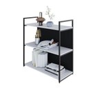 Ver imagem 5 de Estante com 3 Prateleiras 84x80x33cm com Fundo Yon Branco/Preto
