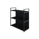 Ver imagem 3 de Estante com 3 Prateleiras 84x80x33cm com Fundo Yon Preto