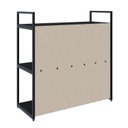 Ver imagem 7 de Estante com 3 Prateleiras 84x80x33cm com Fundo Yon Preto