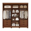 Ver imagem 4 de Guarda Roupa Maite 6 Portas com Espelhos e Pés MDF Pm Home