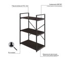 Ver imagem 6 de Estante com 3 Prateleiras 84x60x33cm Yon Marrom/Terracota/Preto