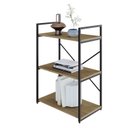 Ver imagem 5 de Estante com 3 Prateleiras 84x60x33cm Yon Marrom/Vermont/Preto