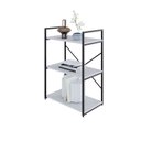 Ver imagem 5 de Estante com 3 Prateleiras 84x60x33cm Yon Branco/Preto