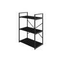 Ver imagem 3 de Estante com 3 Prateleiras 84x60x33cm Yon Preto
