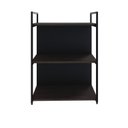 Ver imagem 2 de Estante com 3 Prateleiras 84x60x33cm com Fundo Yon Marrom/Terracota/Preto