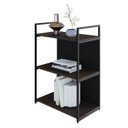 Ver imagem 5 de Estante com 3 Prateleiras 84x60x33cm com Fundo Yon Marrom/Terracota/Preto