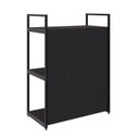 Ver imagem 7 de Estante com 3 Prateleiras 84x60x33cm com Fundo Yon Marrom/Terracota/Preto