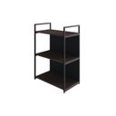 Ver imagem 3 de Estante com 3 Prateleiras 84x60x33cm com Fundo Yon Marrom/Terracota/Preto