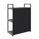 Ver imagem 7 de Estante com 3 Prateleiras 84x60x33cm com Fundo Yon Marrom/Vermont/Preto
