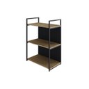 Ver imagem 3 de Estante com 3 Prateleiras 84x60x33cm com Fundo Yon Marrom/Vermont/Preto