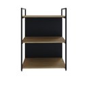 Ver imagem 2 de Estante com 3 Prateleiras 84x60x33cm com Fundo Yon Marrom/Vermont/Preto