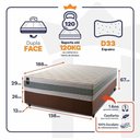 Ver imagem 5 de Cama Box Espuma Oxford Casal 138x188 Verde King House