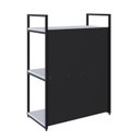 Ver imagem 7 de Estante com 3 Prateleiras 84x60x33cm com Fundo Yon Branco/Preto