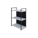 Ver imagem 3 de Estante com 3 Prateleiras 84x60x33cm com Fundo Yon Branco/Preto