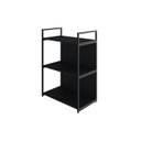 Ver imagem 3 de Estante com 3 Prateleiras 84x60x33cm com Fundo Yon Preto