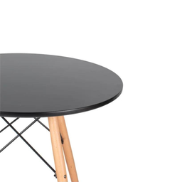 Mesa Eiffel Eames 70cm Redonda Desing Elegante Moderno Cor Preto - 8