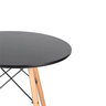 Mesa Eiffel Eames 70cm Redonda Desing Elegante Moderno Cor Preto - 8