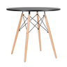 Mesa Eiffel Eames 70cm Redonda Desing Elegante Moderno Cor Preto - 4