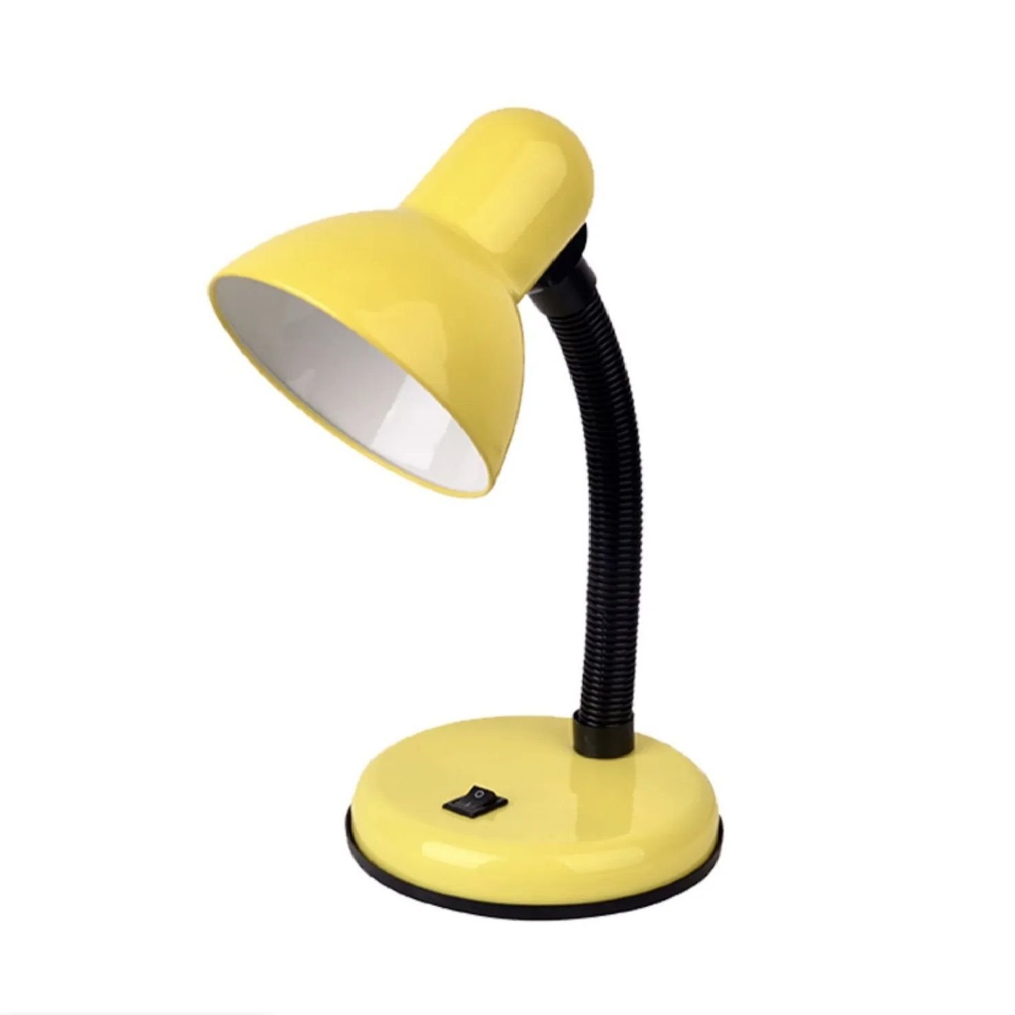 Luminária Mesa Abajur 35cm Articulada Flexível Pt-06: Amarelo