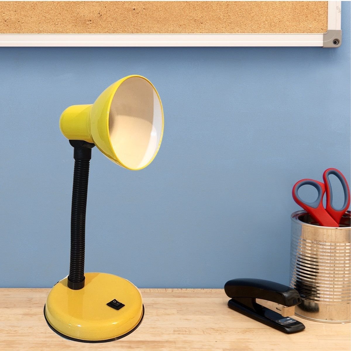 Ver imagem 6 de Luminária Mesa Abajur 35cm Articulada Flexível Pt-06: Amarelo