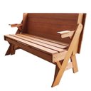 Ver imagem 5 de Banco que Vira Mesa 1,60 Metros 4 Lugares, em Cera, Madeira Maciça e Eucalipto