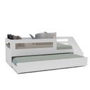 Ver imagem 2 de Bicama Infantil Solteiro com Rattan, Grade e Escada de Fácil Acesso Space Casatema MadeiraOriginals