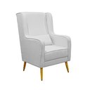 Ver imagem 1 de Poltrona de Amamentação Pé Palito Eduarda Puff - Blissbaby:linho Cinza