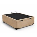 Ver imagem 1 de Cama Box Baú Casal Suede (138x188) Reforçada - Bege
