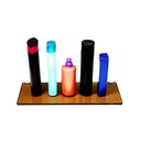 Ver imagem 2 de Porta Shampoo Reto em Vidro Bronze Lapidado - Aquabox - 40cmx14cmx8mm