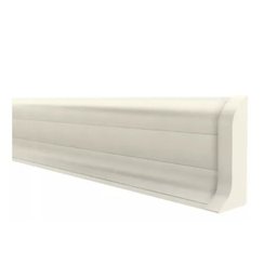 Moldura Roda Pé Rodapé Branco Pvc 7 Cm - Kit 10 Metros - 1