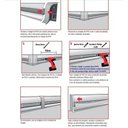 Ver imagem 3 de Moldura Roda Pé Rodapé Branco Pvc 7 Cm - Kit 10 Metros