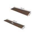 Ver imagem 6 de Escrivaninha Mesa Escritório com Armário Baixo e Aéreo com Chave Modular Conjuntocubos 170cm Carvalho Mel Marrom