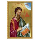 Ver imagem 1 de Quadro São Mateus Evangelista com Livro 60x40 em Azulejos