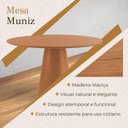Ver imagem 3 de Mesa de Jantar Muniz 8 Lugares Redonda Madeira Maciça 80cm
