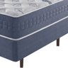 Cama Box King Azul + Colchão Molas Ensacadas Visco Gel California 193x203x68cm - 5