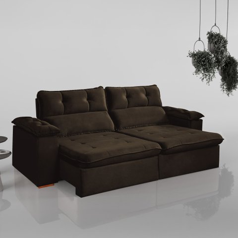 Sofá Retrátil e Reclinável 4 Lugares 290cm Vancouver