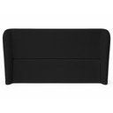 Ver imagem 6 de Cabeceira Cama Casal Queen Size Livia 160cm Orgânica Curva Bouclê Preto - Vimont Moveis