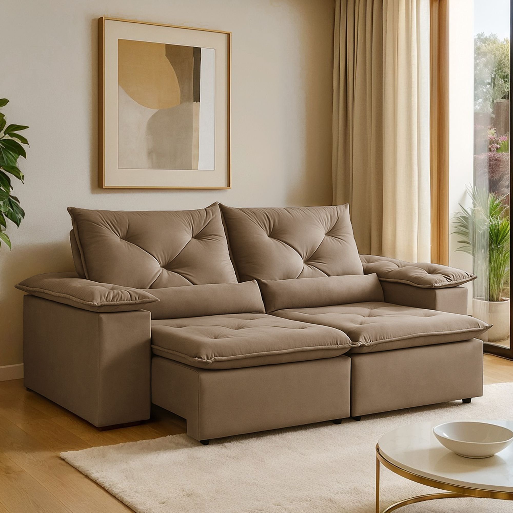 Sofá Retrátil e Reclinável 3 Lugares 230cm Londres