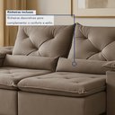 Ver mais imagens de Sofá Retrátil e Reclinável 3 Lugares Suede Londres 230cm Yescasa Bege