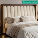 Ver imagem 2 de Cabeceira Casal 140 cm Lumina LED com Frame Boucle Tca 310 Corino Tcs 721 Peer