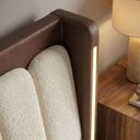Ver imagem 7 de Cabeceira Casal 140 cm Lumina LED com Frame Boucle Tca 310 Corino Tcs 721 Peer