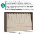 Ver imagem 6 de Cabeceira Casal 140 cm Lumina LED com Frame Boucle Tca 310 Corino Tcs 721 Peer