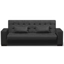 Ver imagem 6 de Sofá Cama Decorativo 210cm Beesley Pu Preto Fosco - Gran Belo
