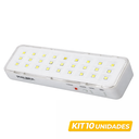Ver imagem 1 de Kit 10 Luminária Emergência 30 Led Alta Duração 6h