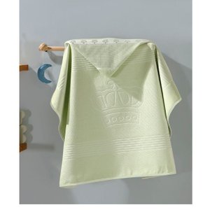 Toalha de Banho com capuz p/ Bordar Baby Classic Verde Dohler