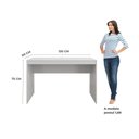 Ver imagem 5 de Escrivaninha Mesa Escritório Office 120cm Cali Branco