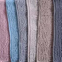 Passadeira Popcorn para banheiro 0,45x1,00m Rosa - 2