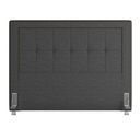 Ver imagem 1 de Cabeceira Cama Box Casal King 195 cm P05 Atenas Linho Cinza Escuro - Lyam Decor