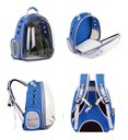 Ver imagem 2 de Bolsa Mochila Transporte Pet Astronauta Cachorro Gato Tep tep Azul