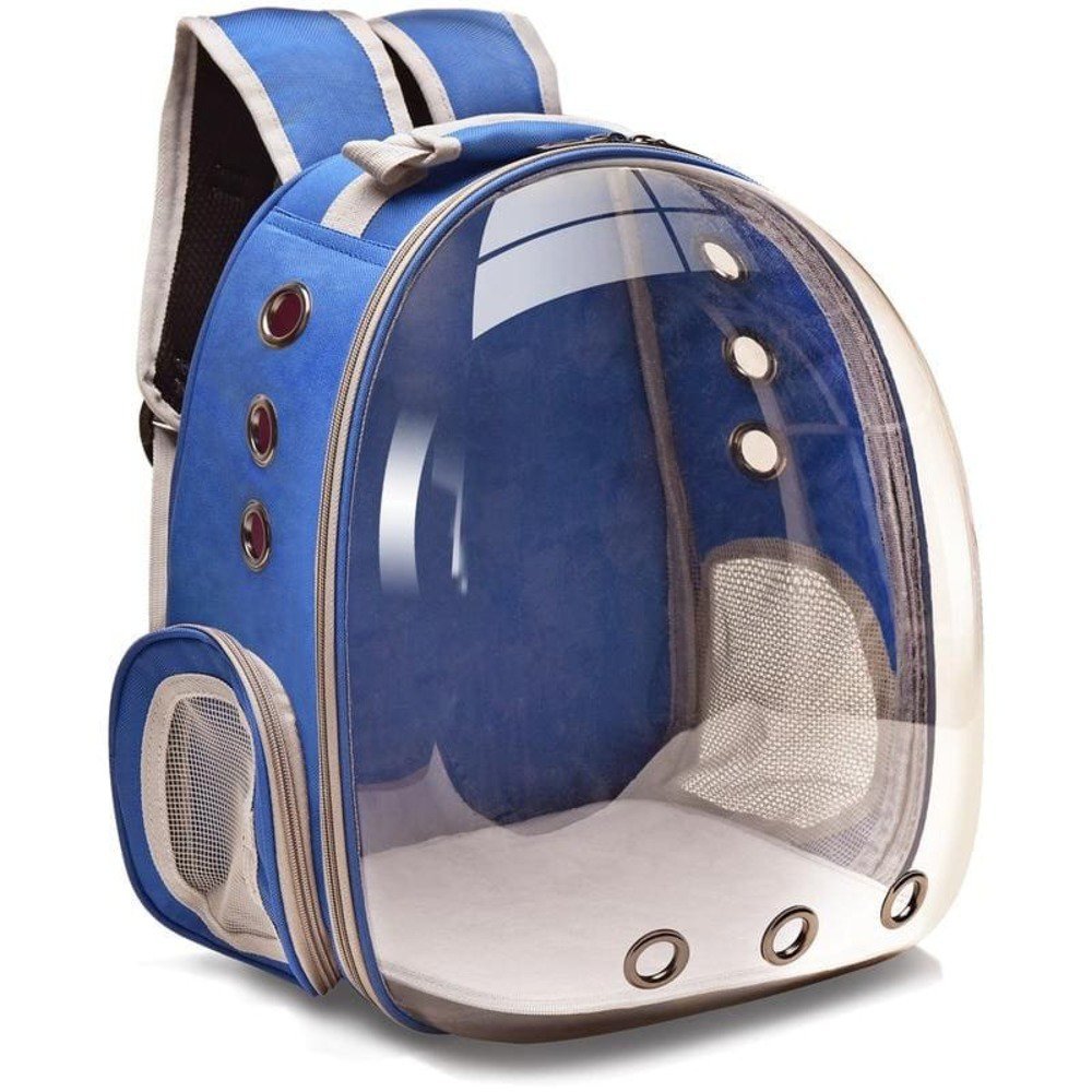 Bolsa Mochila Transporte Pet Astronauta Cachorro Gato Tep tep Azul - 1